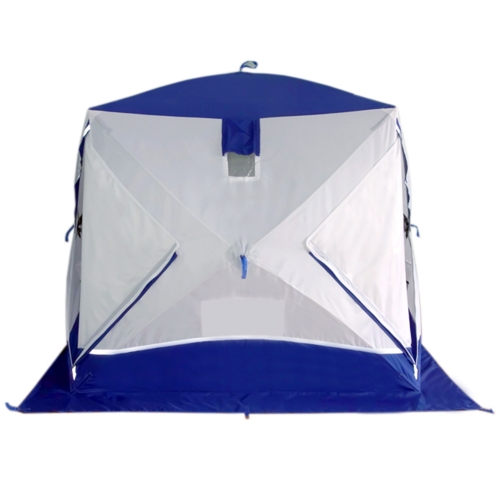 Палатка-куб для рыбалки однослойная ПИНГВИН Призма «Премиум STRONG» (225*215)