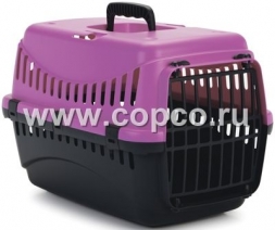 Beeztees 715093 Переноска GYPSY розово-антрацитовая 45*26*29см