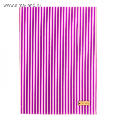 Ткань на клеевой основе «Фиолетовые полоски», 21 х 30 см
