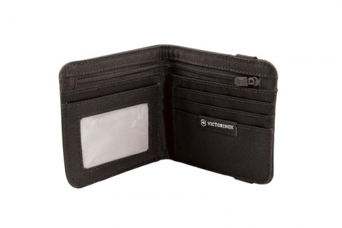 Бумажник Victorinox Bi-Fold Wallet, чёрный, 11x1x10 см