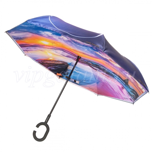 Зонт женский 217 Dolphin трость механика зонт-наоборот
