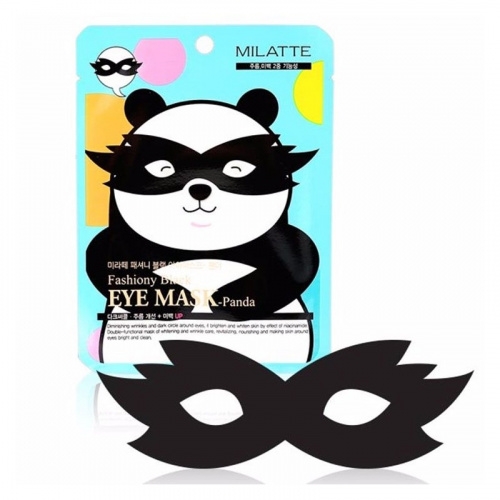 Fashiony Black Eye Mask-Panda (Pouch) Маска для кожи вокруг глаз 10шт