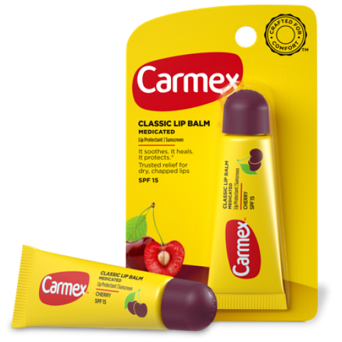 Бальзам для губ Carmex с ароматом вишни (SPF15), туба в блистере