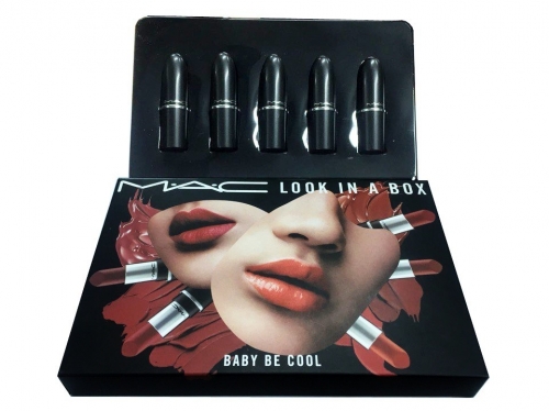 Помада М.А.С. Look In A Box Baby Be Cool (5шт*1.8g) (КОПИИ)