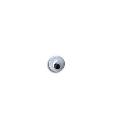 HobbyBe MER-3 Глаза круглые с бегающими зрачками d 3 мм 100 шт. черно-белые