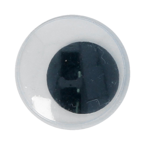 HobbyBe MER-24 Глаза круглые с бегающими зрачками d 24 мм 24 шт. черно-белые