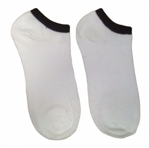 Носки женские, подростковые белые с полосой спортивные 33-41 размер.