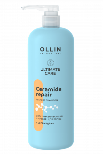 Ollin Ultimate Care Восстанавливающий шампунь для волос с церамидами 1000 мл