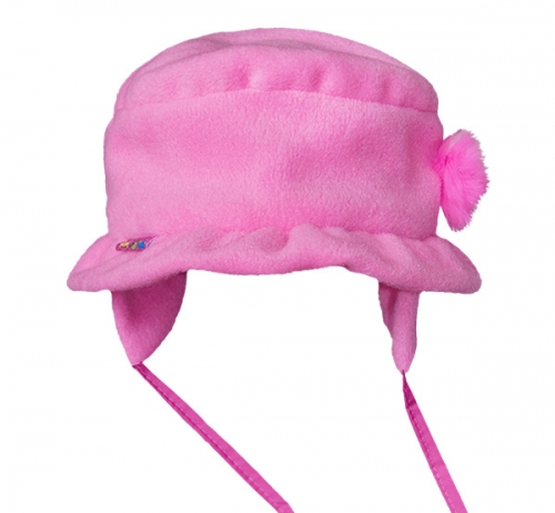 Шляпка для девочки из флиса