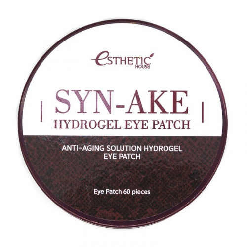 Esthetic House Syn-Ake Hydrogel Eye Patch - Гидрогелевые патчи для глаз со змеиным пептидом 60 шт.