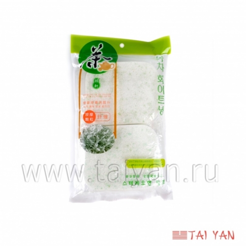 Набор спонжей для лица TaiYan с зеленым чаем, 2 шт