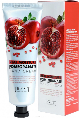 Крем для рук с экстрактом граната Jigott Real Moisture Pomegranate Hand Cream 100мл