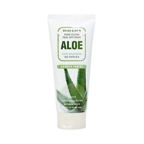 Очищающая маска-пленка с экстрактом алоэ Jigott Aloe Pure Clean Peel Off Pack 180мл
