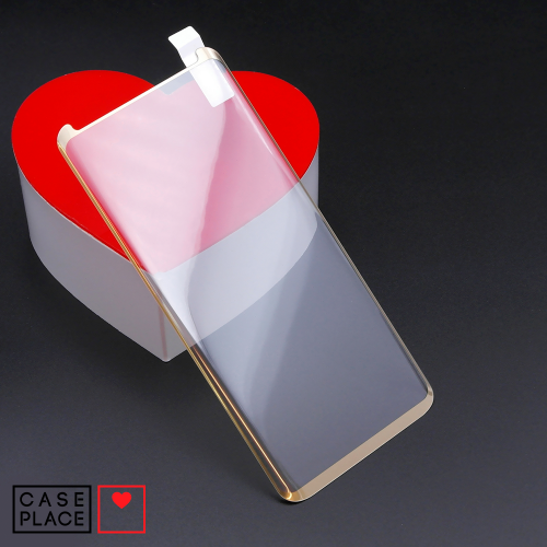 Защит. 3D стекло для Samsung Galaxy S8 Plus зол.	