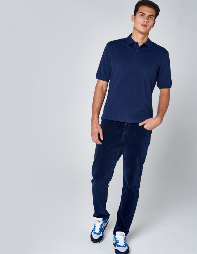 Рубашка поло мужская (синий) m13204fs-nn182