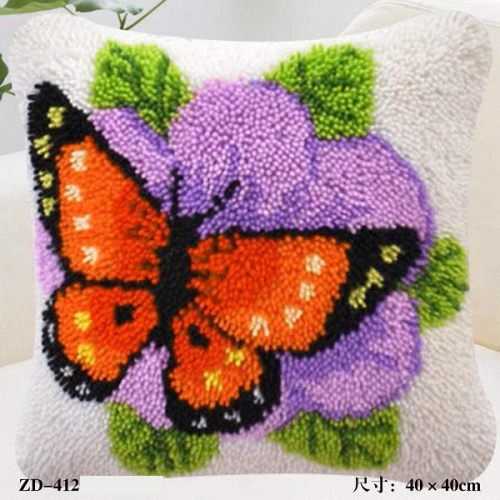 ZD-412 Бабочка на цветочке Вышивка