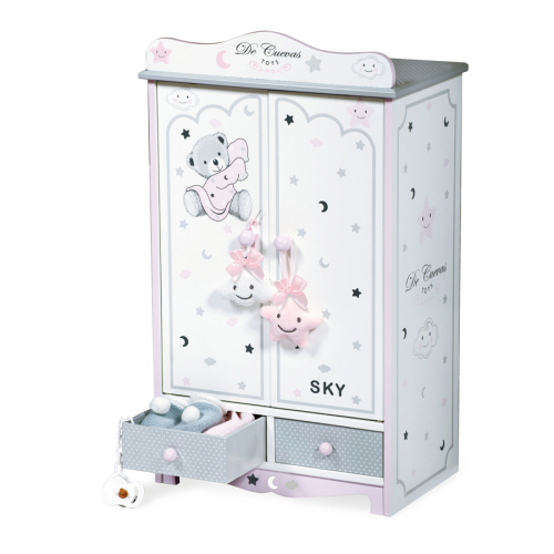 54024 Гардеробный шкаф для куклы серии Скай, 54 см