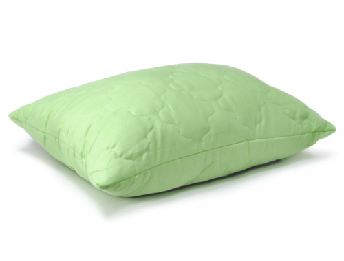 Подушка «Бамбук» 50х70 Микрофибра стег. Полотно  зеленый