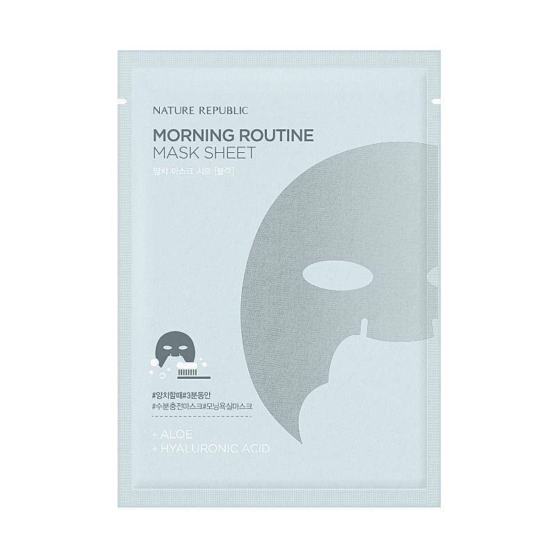 Morning mask. Nature Republic тканевая маска morning Routine White. Nature Republic тканевая маска morning Routine Black. Утренняя маска для лица. Тканевая маска для лица утро.