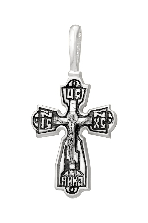 2-294-3 Крест из серебра частичное чернение литье