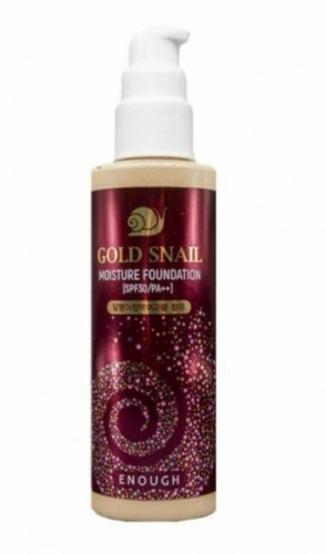 Омолаживающий тональный крем с муцином улитки Gold Snail Moisture Foundation SPF 100ml