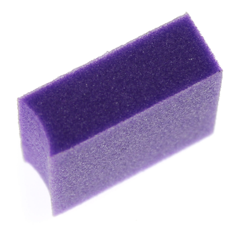 Мини-баф для ногтей фиолетовый, 180 грит