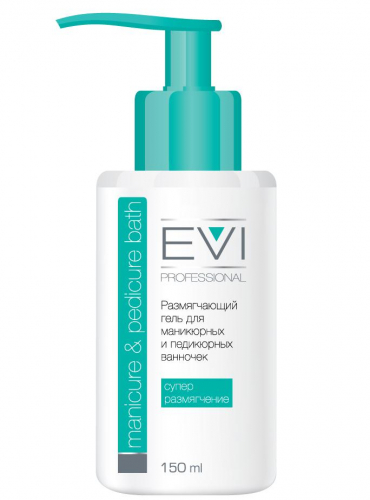 EVI professional, Размягчающий гель для маникюрных и педикюрных ванночек, 150 мл