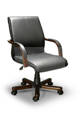 Компьютерное кресло Baаrbаara-B LX(орех темный экокожа Черный)