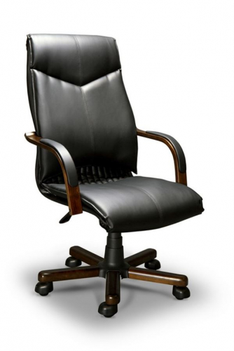Компьютерное кресло Barbaаrаa-A LX(орех темный экокожа Черный)