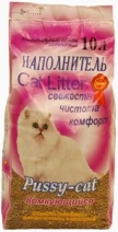 Пуси Кэт Наполнитель комкующийся 10л*7,8кг