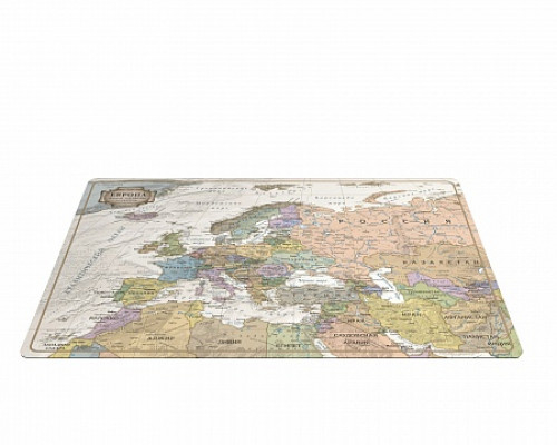 Подтарельник с картой Европы в ретро-стиле
