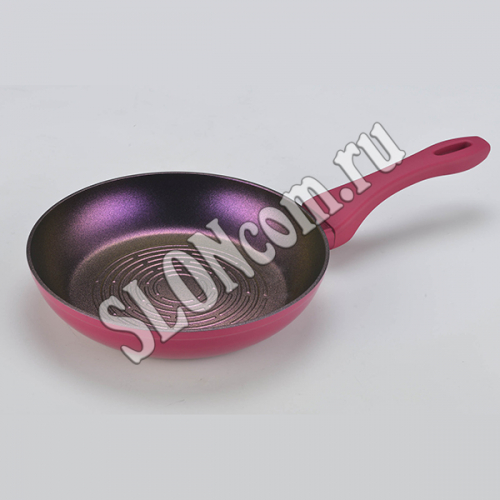 Сковорода 24 см Intense цветное антипригарное покрытие с рельефом, BK-7812