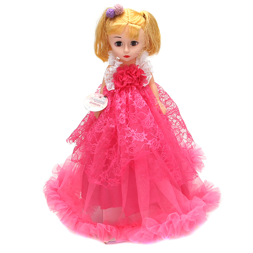 ИГРОЛЕНД Кукла классическая в пышном платье, 35-45см, пластик, полиэстер, 4-8 цветов
