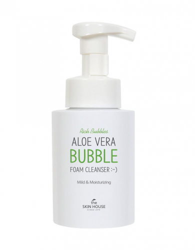 Пенка для умывания с экстрактом алоэ Aloe Vera Bubble Foam Cleanser 300мл