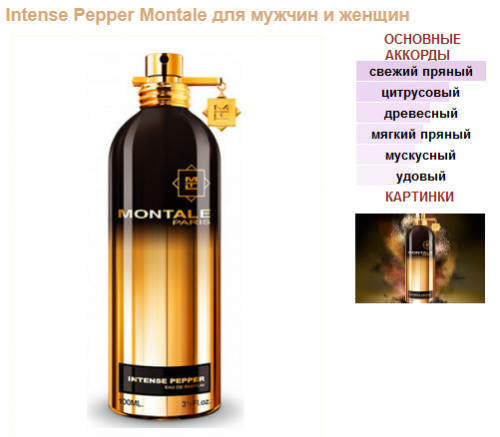 Montale intense pepper фото