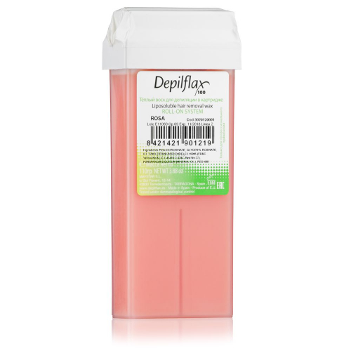 Тёплый воск в картридже Depilflax 100, розовый, 110 гр