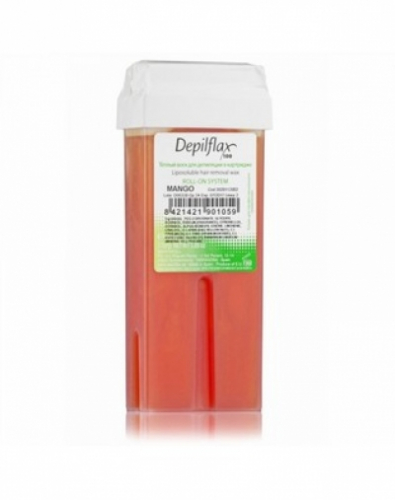 Тёплый воск в картридже Depilflax 100, манго, 110 гр