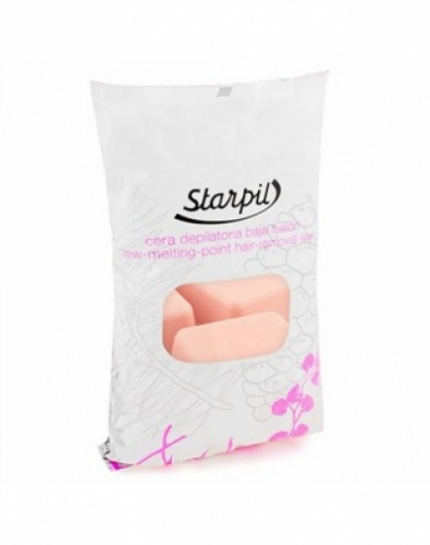 Горячий воск в брикетах Starpil, розовый extra, 1000 гр