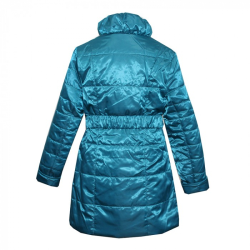 Пальто для девочки Кристина Аврора морская волна