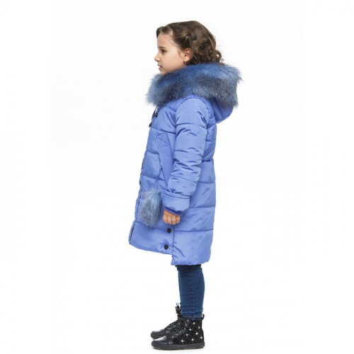 Пальто зимнее для девочки Дисвея Disveya джинс