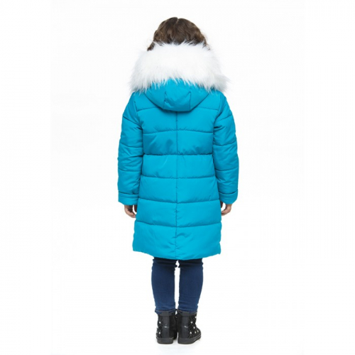 Пальто зимнее для девочки Дисвея Disveya голубое