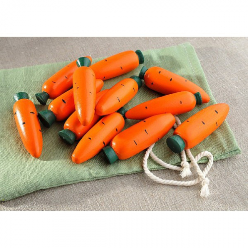 Счетный материал «12 морковок» в мешочке