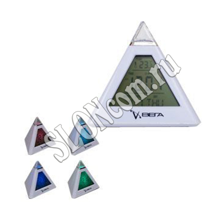 Часы настольные электронные Пирамида Температура Вега