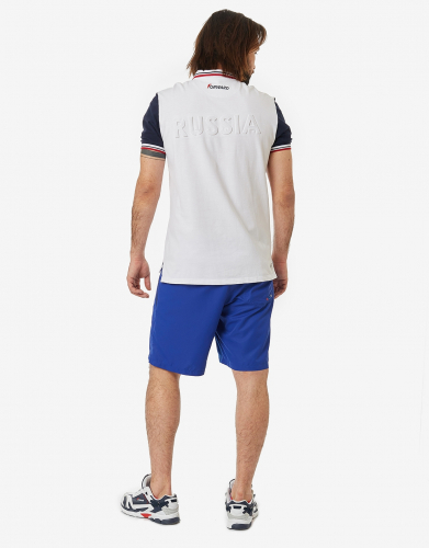 Рубашка поло мужская (белый/синий) m13210g-wn191