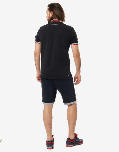 Рубашка поло мужская (черный) m13210g-bb191