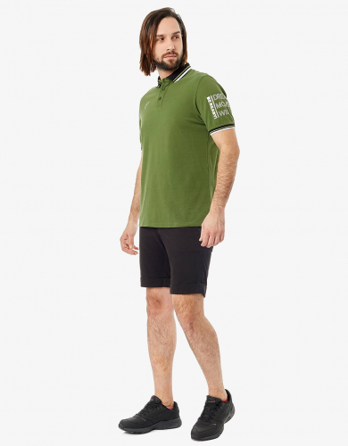 Рубашка поло мужская (хаки/черный) m13220sf-hb191