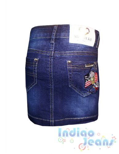  605 р.Ультрамодная джинсовая юбка для девочек