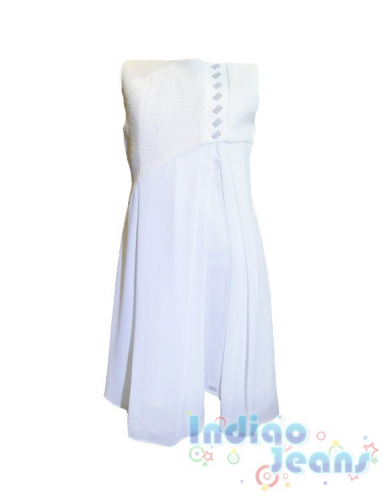Белое коктельное платье для девочек