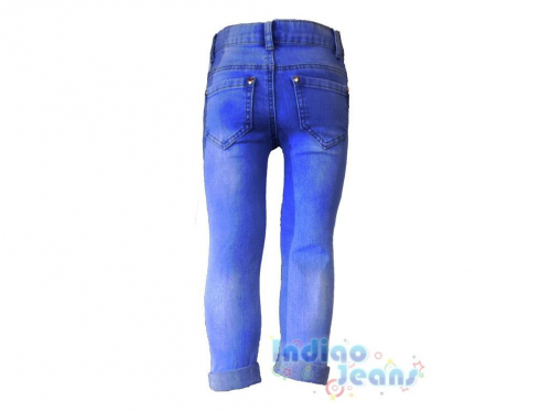 Стильные рваные джинсы для девочек, арт. I33564.