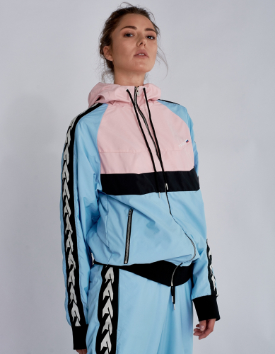 Куртка спортивная женская (розовый/голубой)